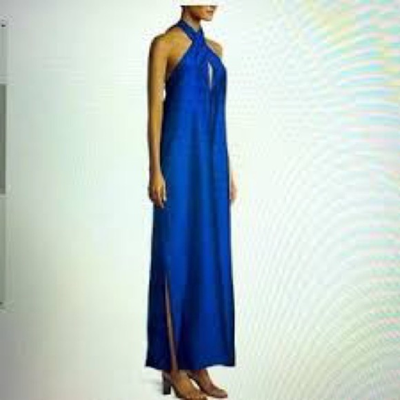 NWT,Antonio Melani, Sondra Lyocell Blend Halter:V-Neck Cocktail Dress,Size M - Picture 1 of 6